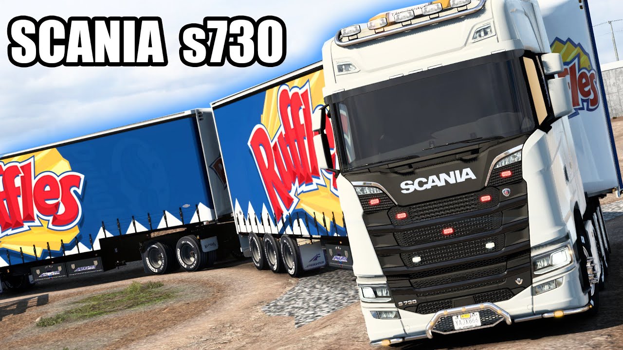 Camión Scania S730 de RUFFLES Doble Ruta de Chihuahua Sonora American Truck Simulator