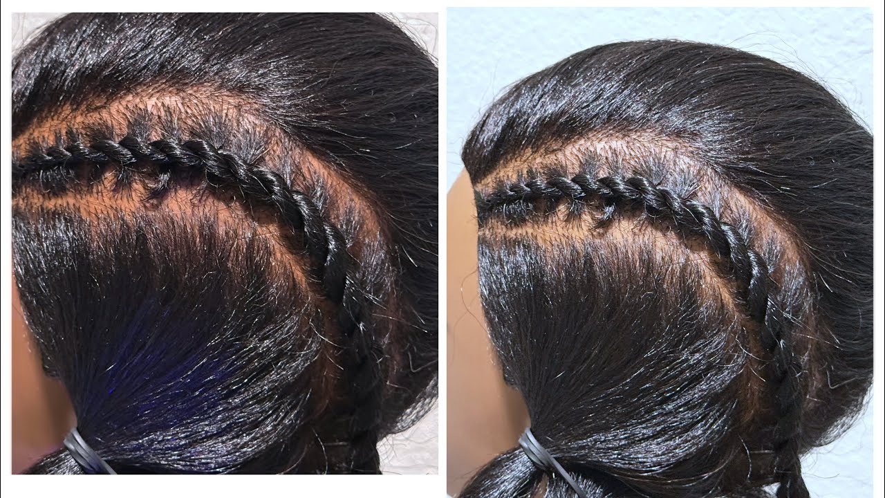 Step by Step Flat Twist / Cornrow Twist Hair Tutorial 👣🎀 Learn this in just 3 minutes 