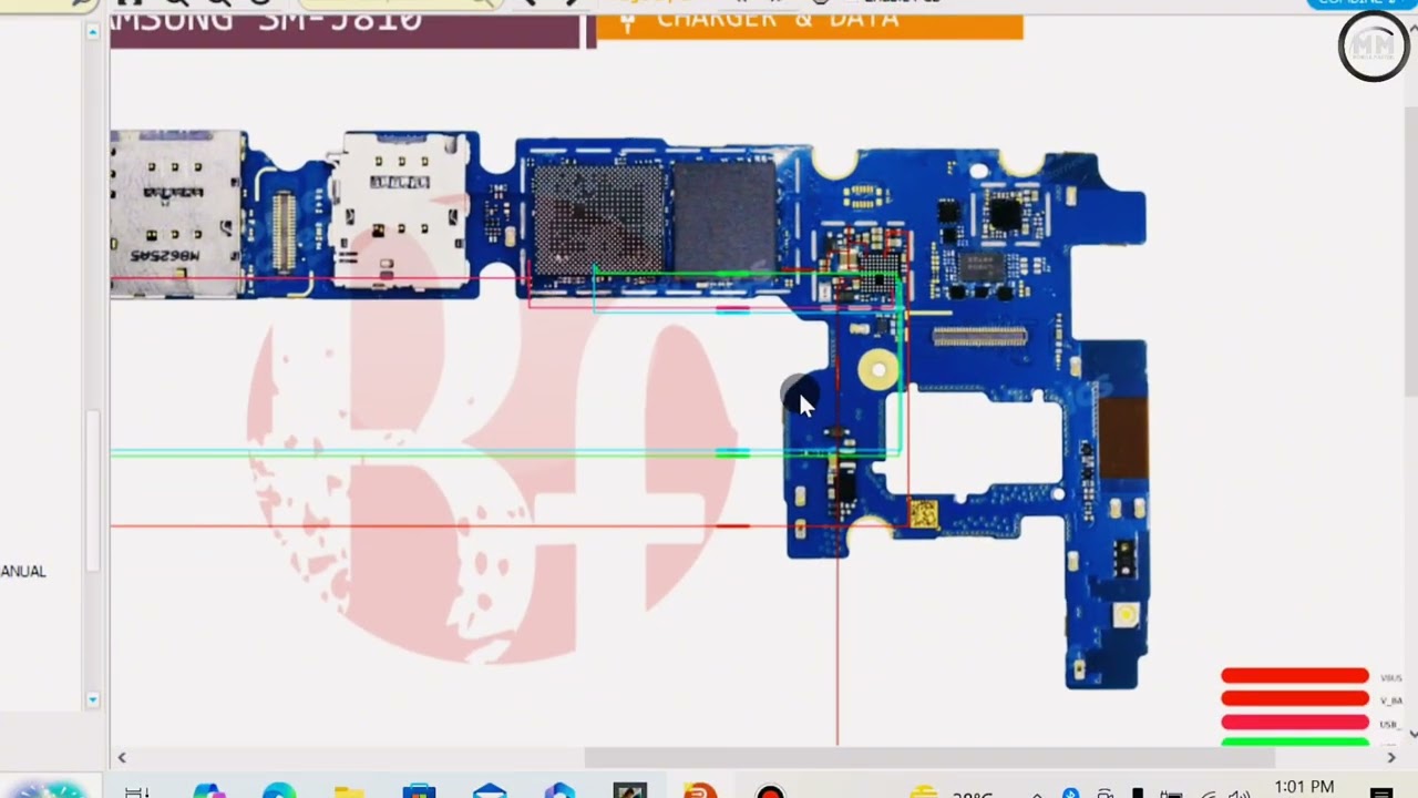 Samsung Galaxy J8 Charging WAYS SCHEMATIC DIAGRAM 