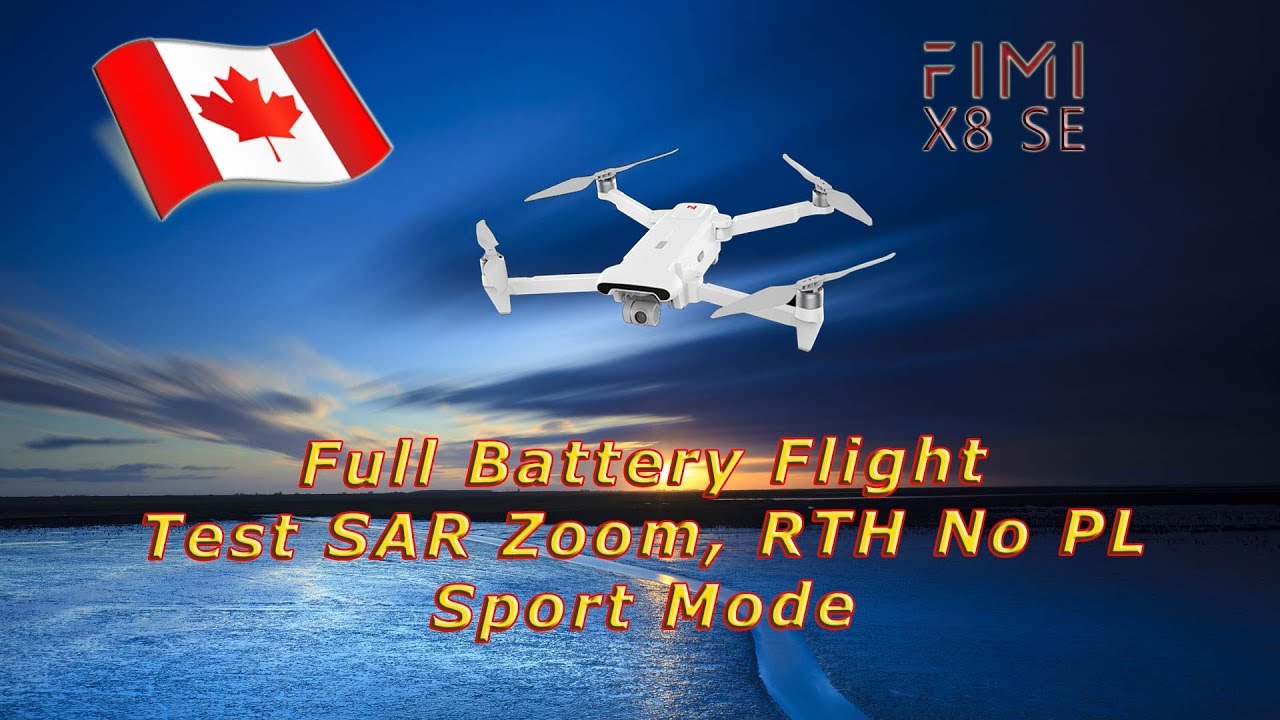 Fimi X8 SE - full battery test - SAR & Sport & RTH