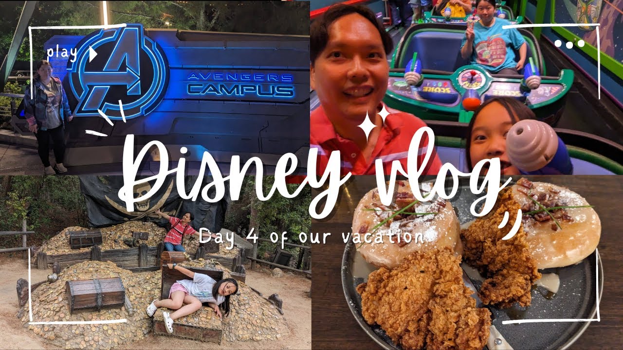 DISNEY VLOG: Day 4 | California Adventure, Disneyland, rides, presents, food