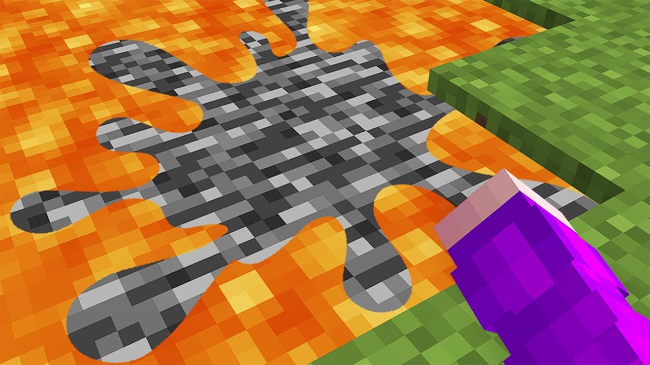 Minecraft ama DOKUNDUĞUM HER ŞEY KATMAN KAYASI OLUYOR!