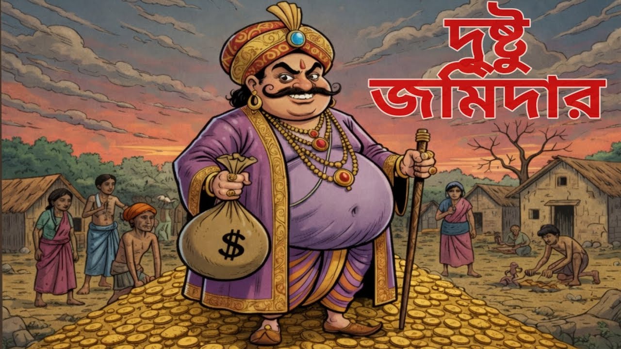 দুষ্টু জমিদার রাঘব সিং | dustu jomider er golpo | bengali golpo | bangla cartoon video