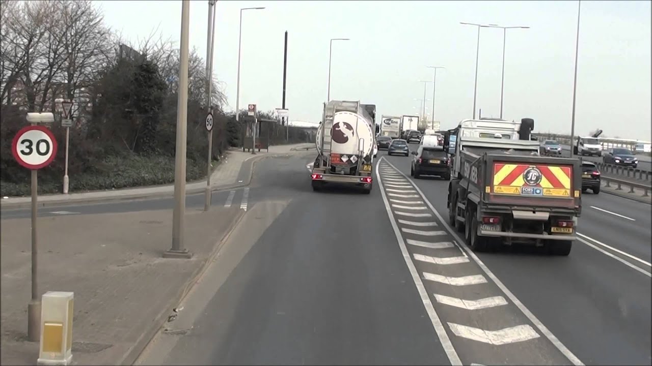 Route 173, Arriva Bus Beckton Station to King George Hospital [Full Journey]