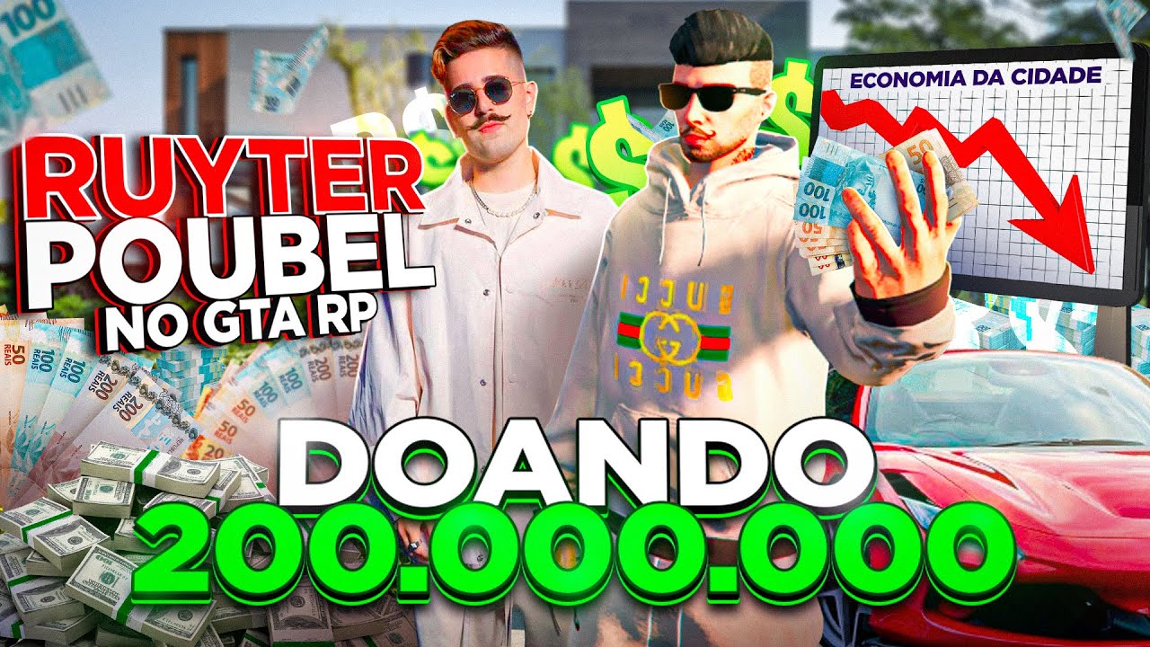 VIREI O RUYTER POUBEL E FALI A ECONOMIA DO SERVIDOR COM MOD MENU NO GTA RP!