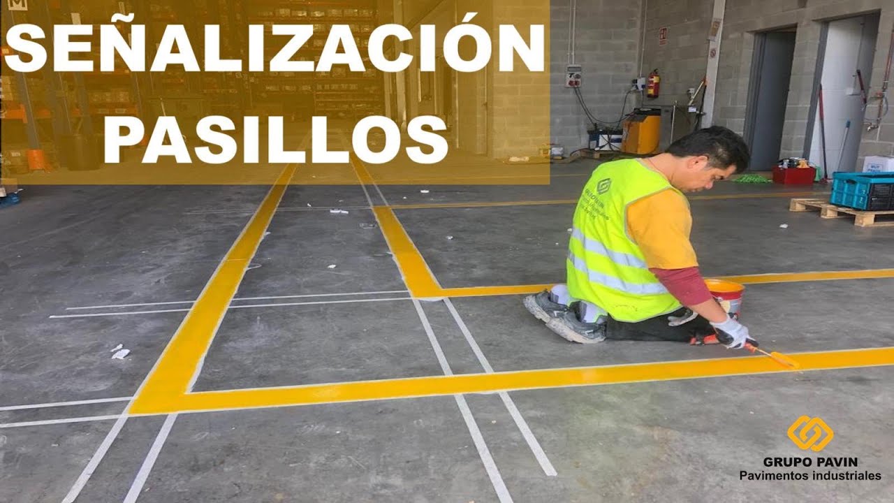 Señalización vial de pasillos peatonales interiores en la industria ⚠️