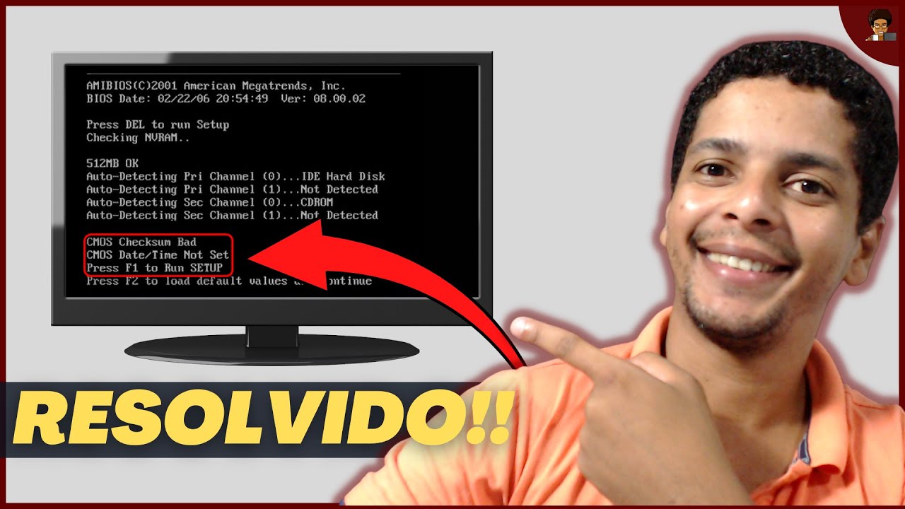 Como corrigir CMOS Date/Time Not Set e CMOS Checksum BAD?| Computador com HORA sempre DESATUALIZADA
