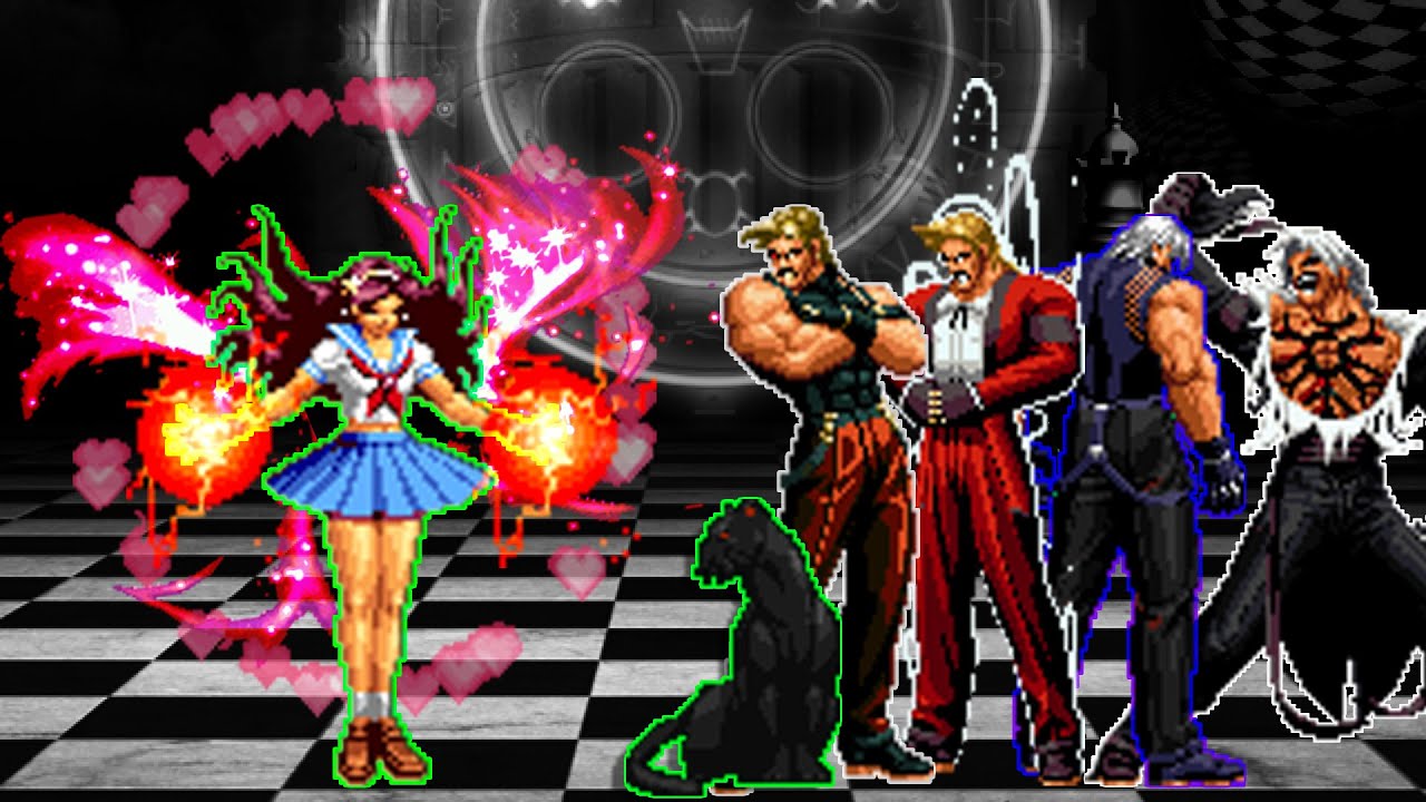 [KOF Mugen] Athena-DGF vs Rugal Bernstein Team