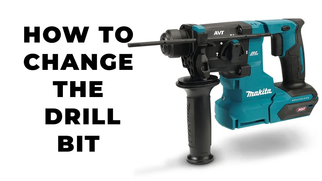How To Change the Drill Bit in Makitas 40V Rotary Hammer Drill
