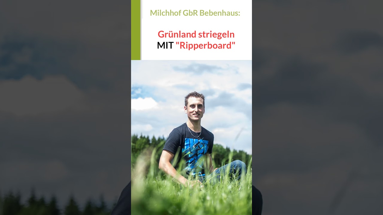 Ripperboard? Wozu nutzt du das, Matthias? Gr&uuml;nland striegeln mit G&uuml;ttler Gr&uuml;nlandstriegel!