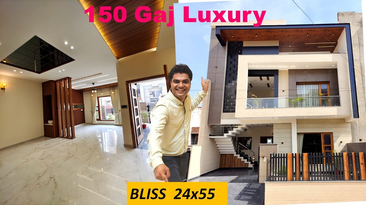 150 gaj house design | 150 Gaj House Design 4 Bedroom | 24x55 House Plan | 150 Gaj House Best Naksha