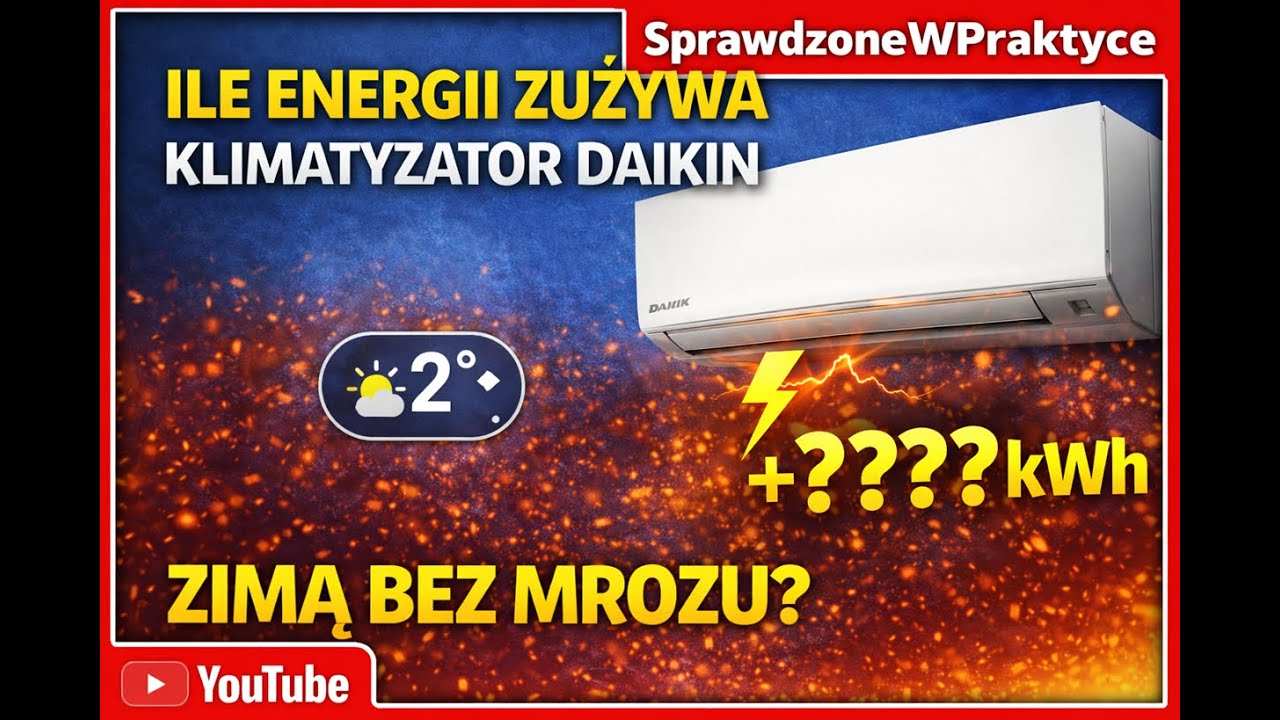 Klimatyzator DAIKIN: ile prądu pobiera podczas grzania kiedy za oknem mamy lekki mróz?