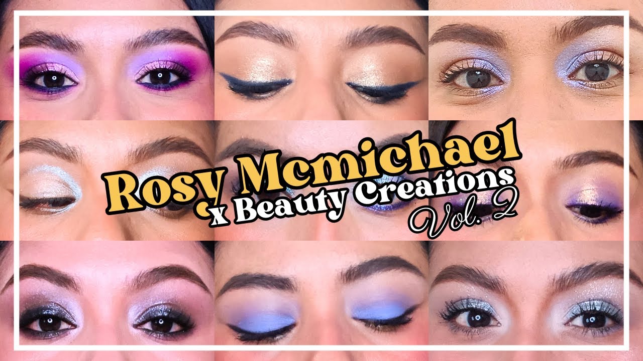 Usando todas las sombras de la paleta de Rosy McMichael x Beauty Creations vol. 2😱