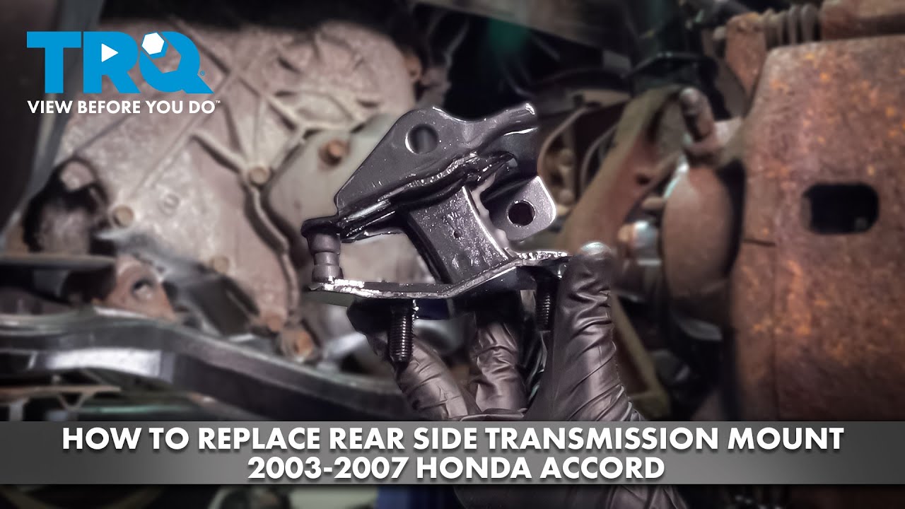 Как заменить заднюю боковую опору коробки передач на Honda Accord 2003-2007