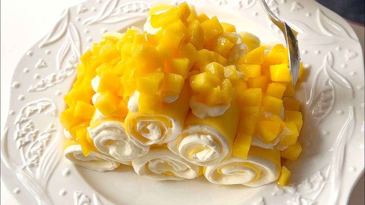 Mini Mango Crepe Roll