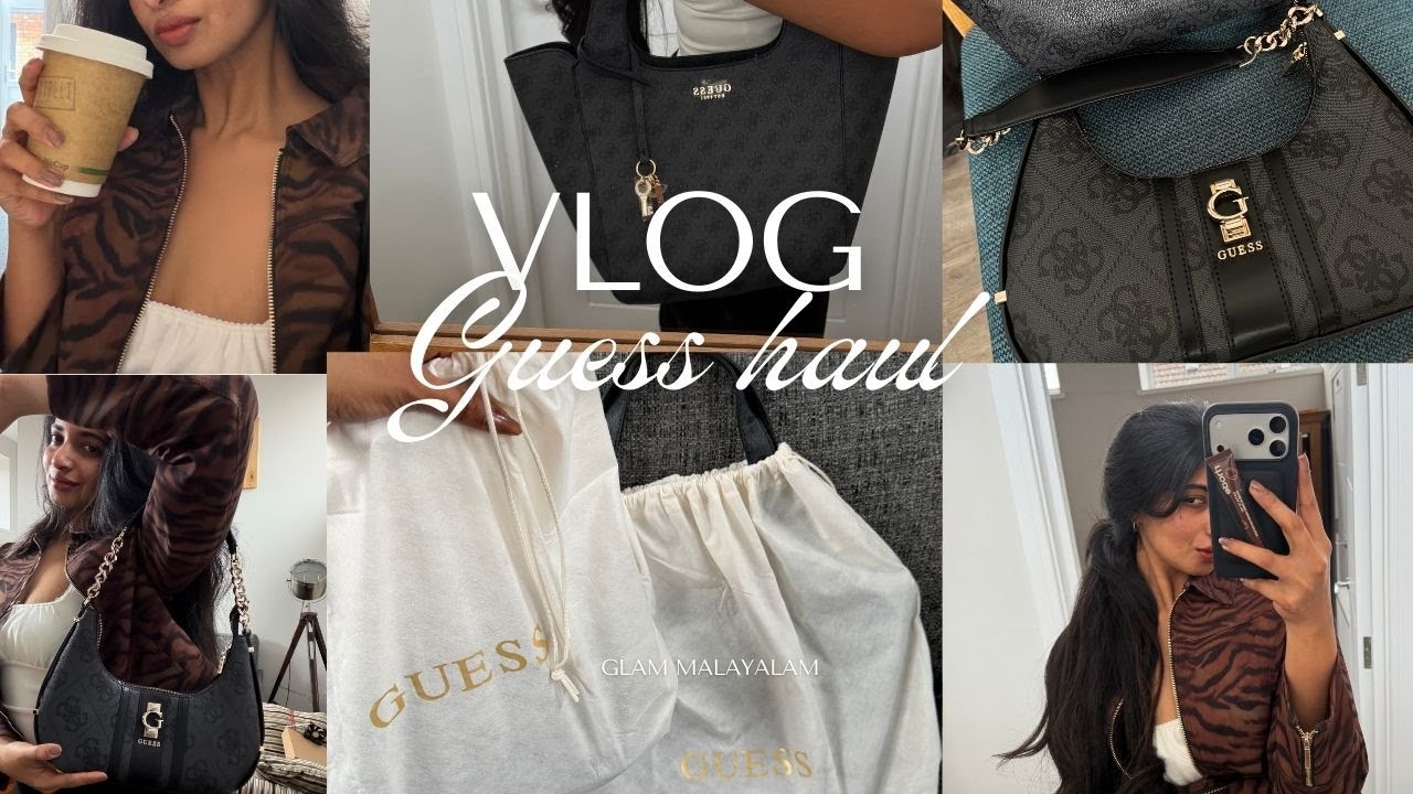 Vlog: Guess bags haul , tote & shoulder bag 💼