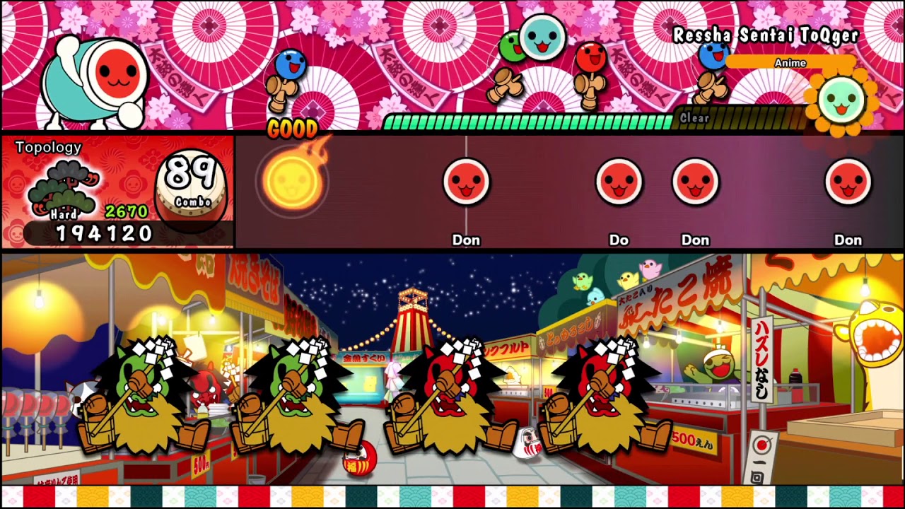 Taiko no Tatsujin: Ressha Sentai ToQger [Hard, FC]