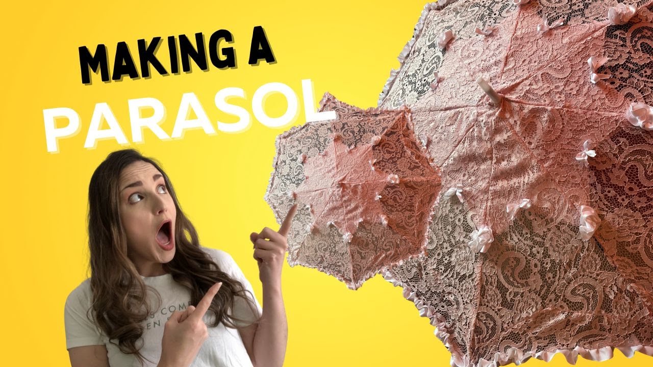 How to make a Parasol out of a real umbrella. Making a parasol from scratch!