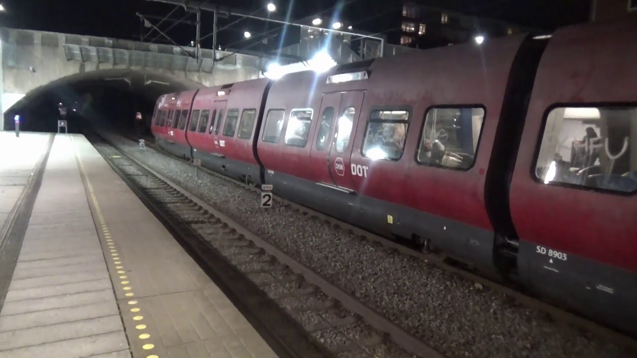 Late evening trains at Ålholm (30/10/19)