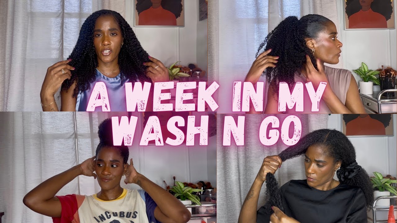 Целая неделя в моём рутине Wash N Go | Ежедневный натуральный уход за волосами