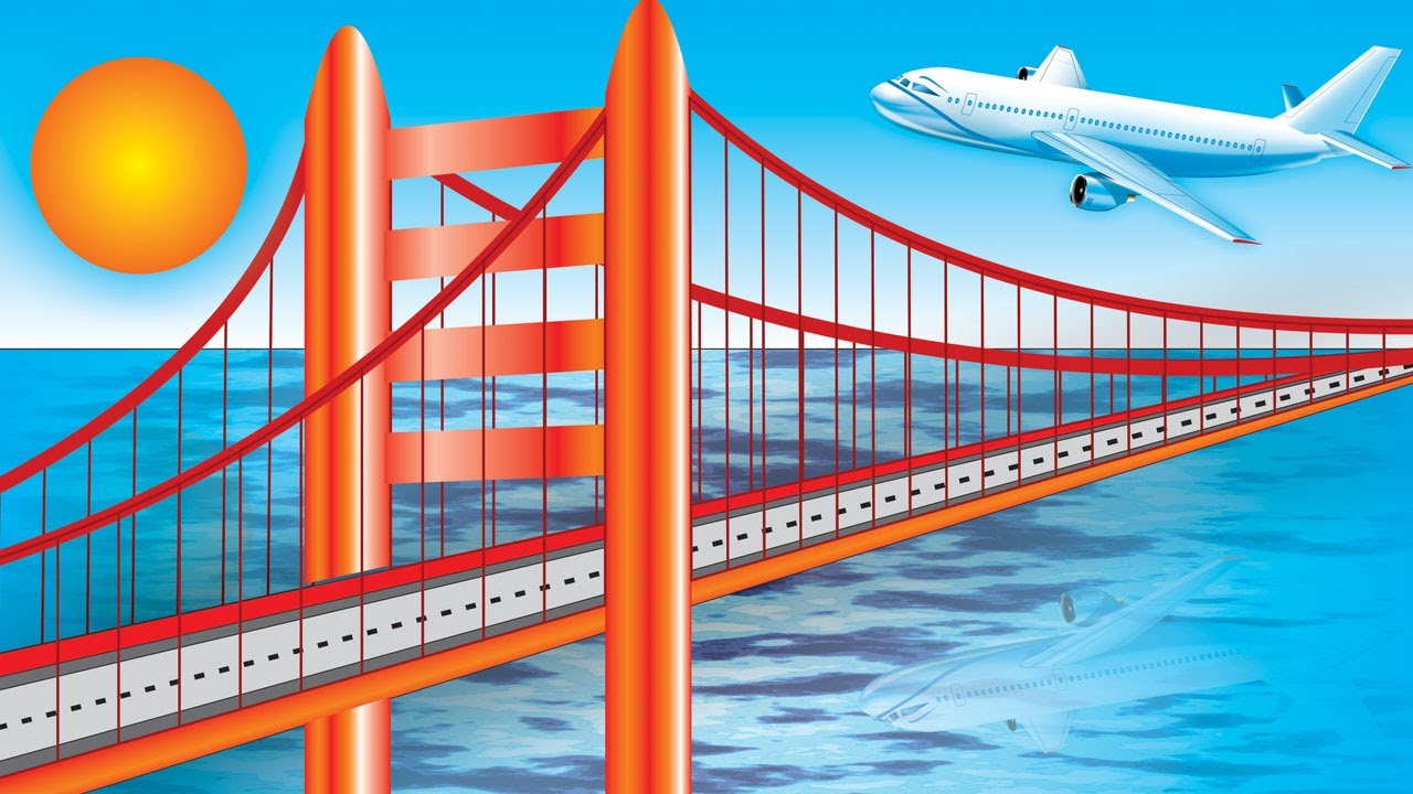 Speed Art Corel Draw - Golden Gate - Asesor Juan Manuel