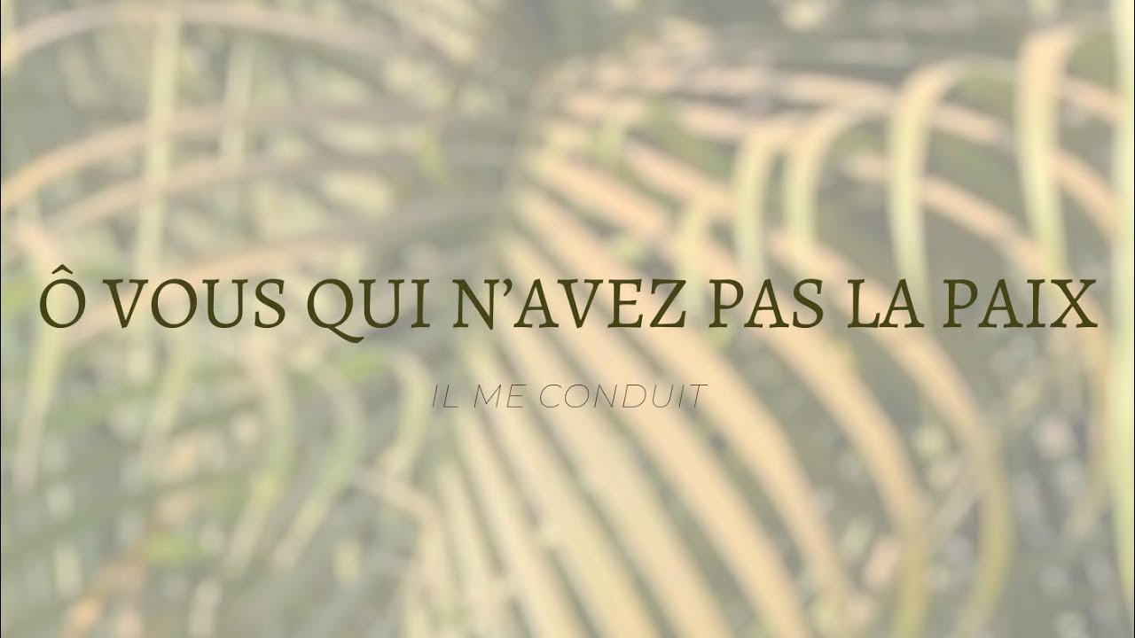 Ô vous qui n'avez pas la paix - Mapendo
