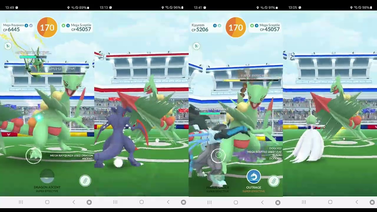 Pokémon Go Mega Sceptile Raid Solo