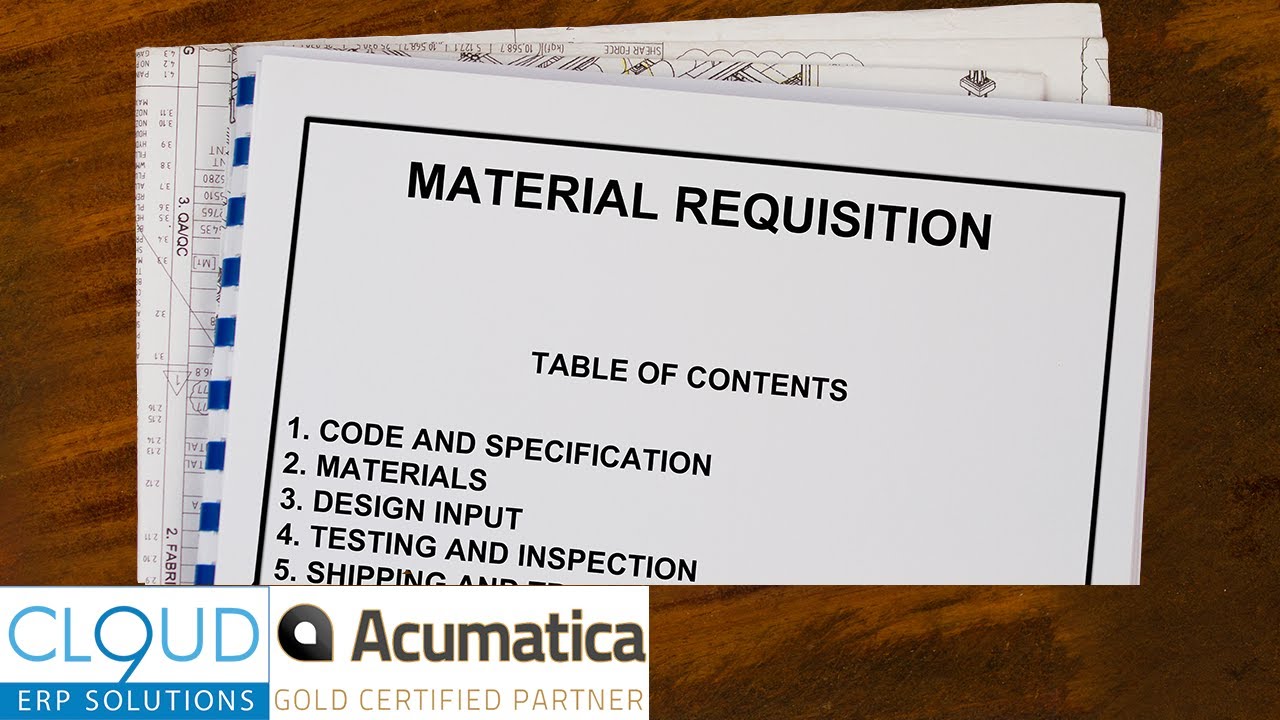 Acumatica - Creating Requisitions and Bidding Process