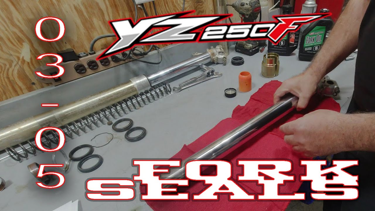 2003-2005 How To Yamaha YZ250F Fork Seal Replacement Ep71
