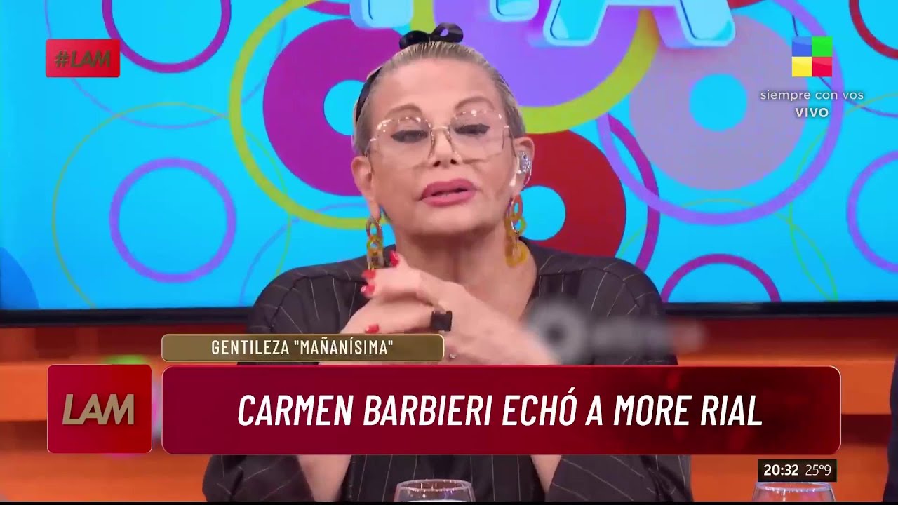 😱 Carmen Barbieri ECHÓ A MORENA RIAL de su programa