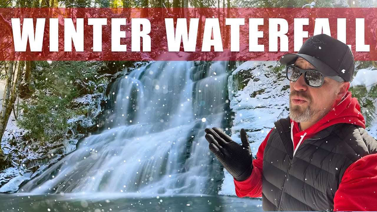 Nanaimo Winter Waterfall | Snow Hiking on Vancouver Island