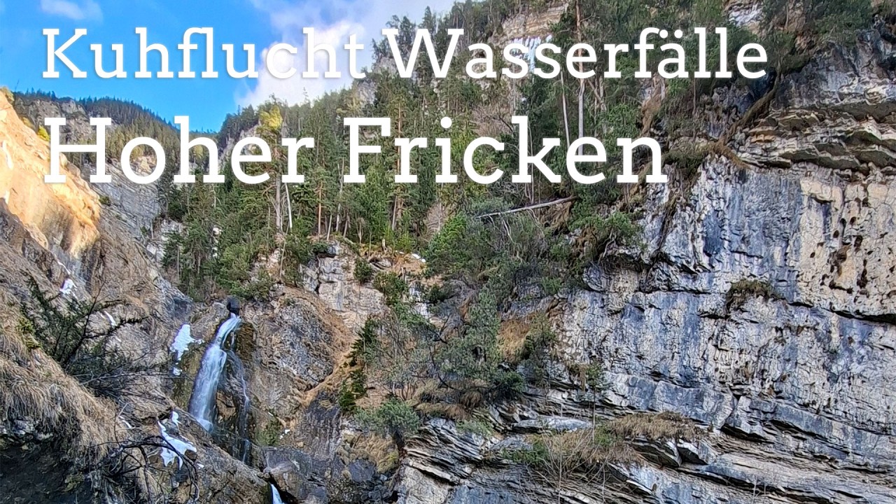 Hoher Fricken entlang der Kuhfluch Wasserfälle
