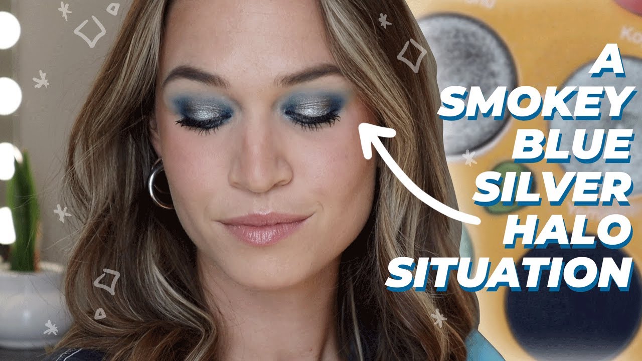 Blue & Silver Eyeshadow Tutorial | Bold Hooded Eye Makeup