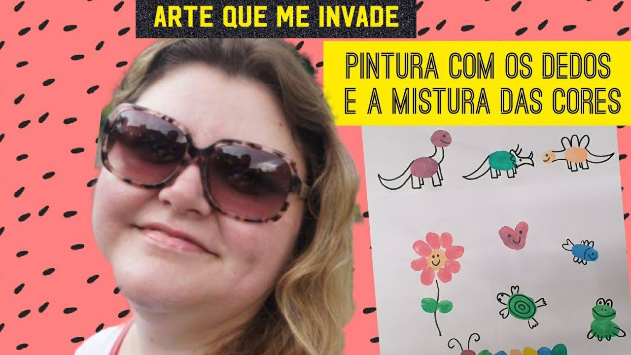 CARIMBO COM OS DEDOS E A MISTURA DAS CORES - PINTURA COM OS DEDOS
