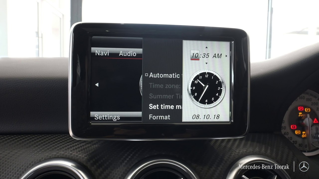 Daylight Savings Clock Change in a Mercedes-Benz