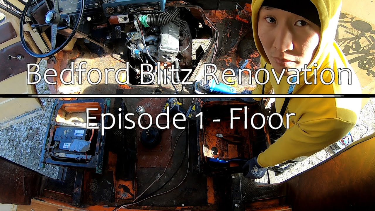 Bedford Camper Van Renovation. Ep. 1 - Floor; Rust Restoration and Sound Isolation