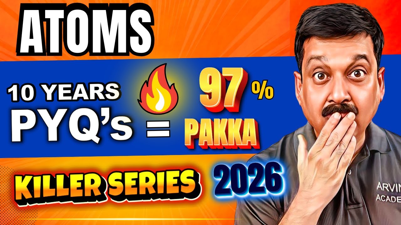ATOMS Class 12 PYQs | Last 10 Years Most Repeated Questions 🔥 | Physics Boards 2026 🚀