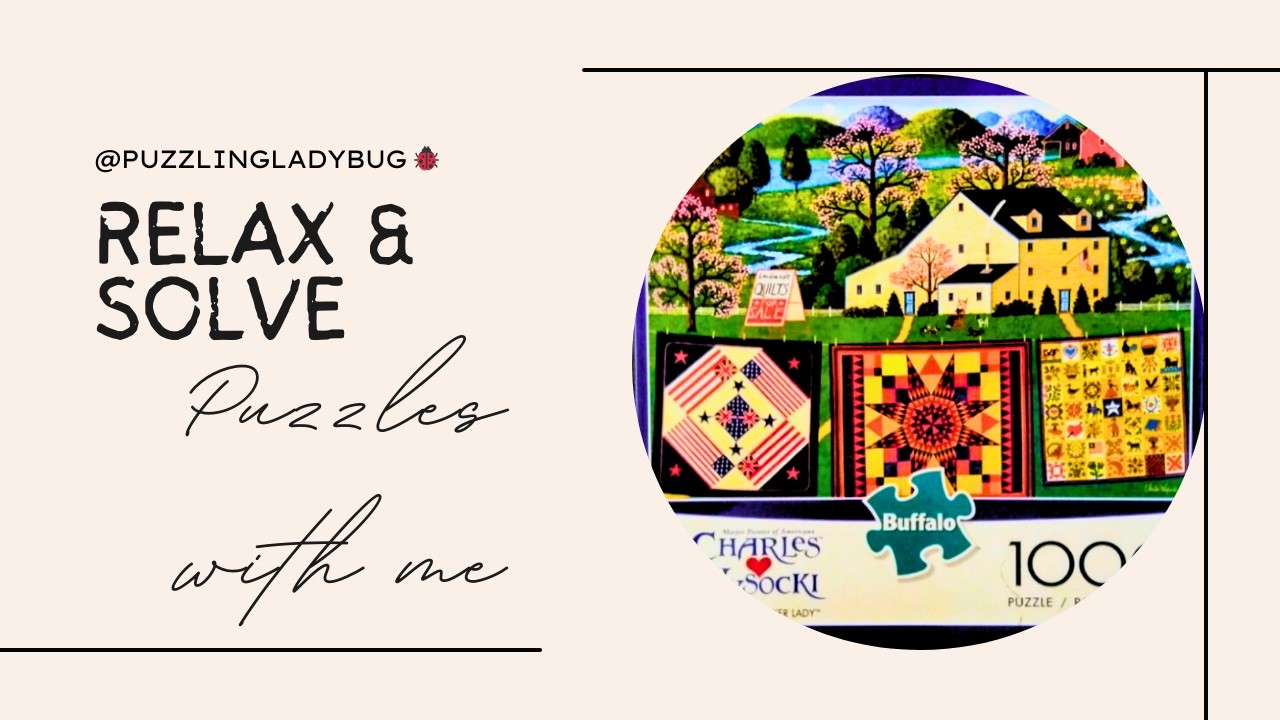 1000 Piece Puzzle Charles Wysocki The Quiltmaker Lady | Time Lapse