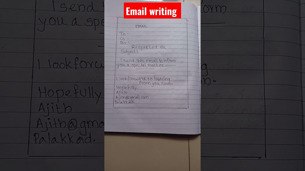 #shorts E mail format #shorts format E mail