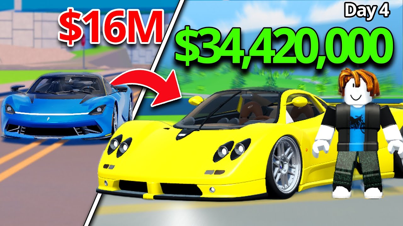 POOR To MOST EXPENSIVE CAR In ONE WEEK! (Day 4/7)  | Driving Empire