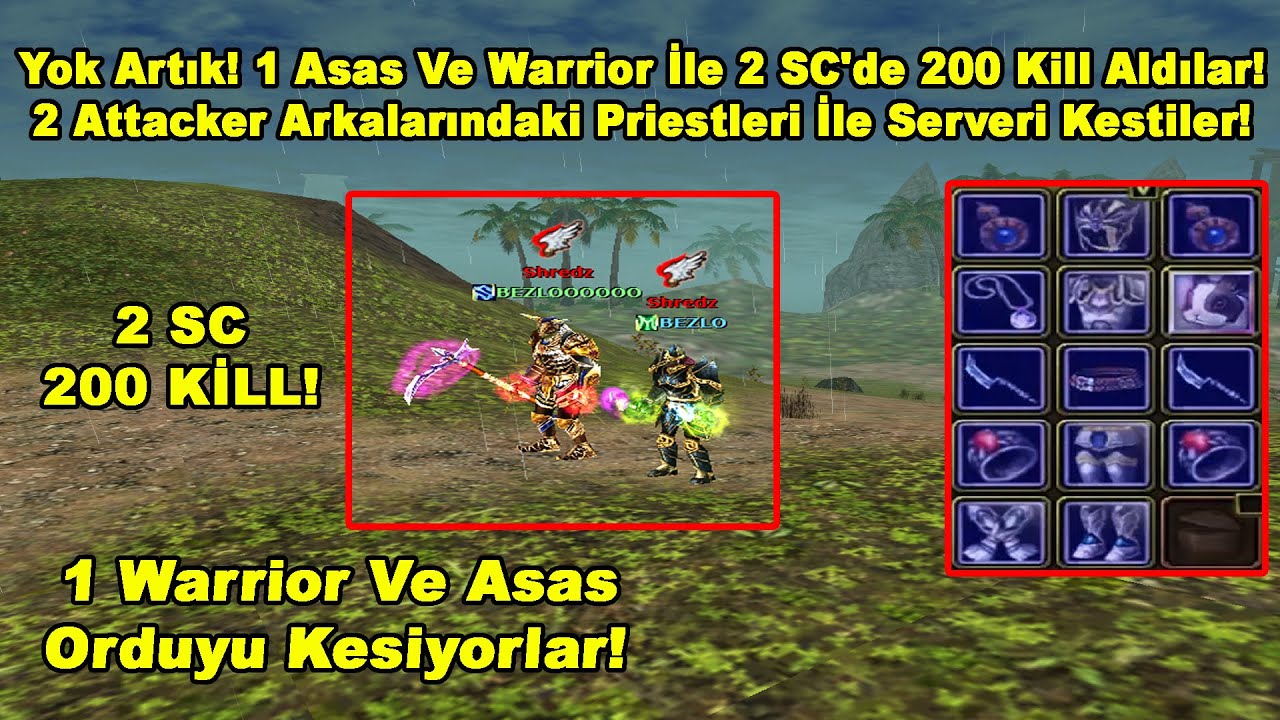KhangNOCHA - Yok Artık! 1 Asas Ve Warrior İle 2 SC'de 200 Kill Aldılar! | Knight Online