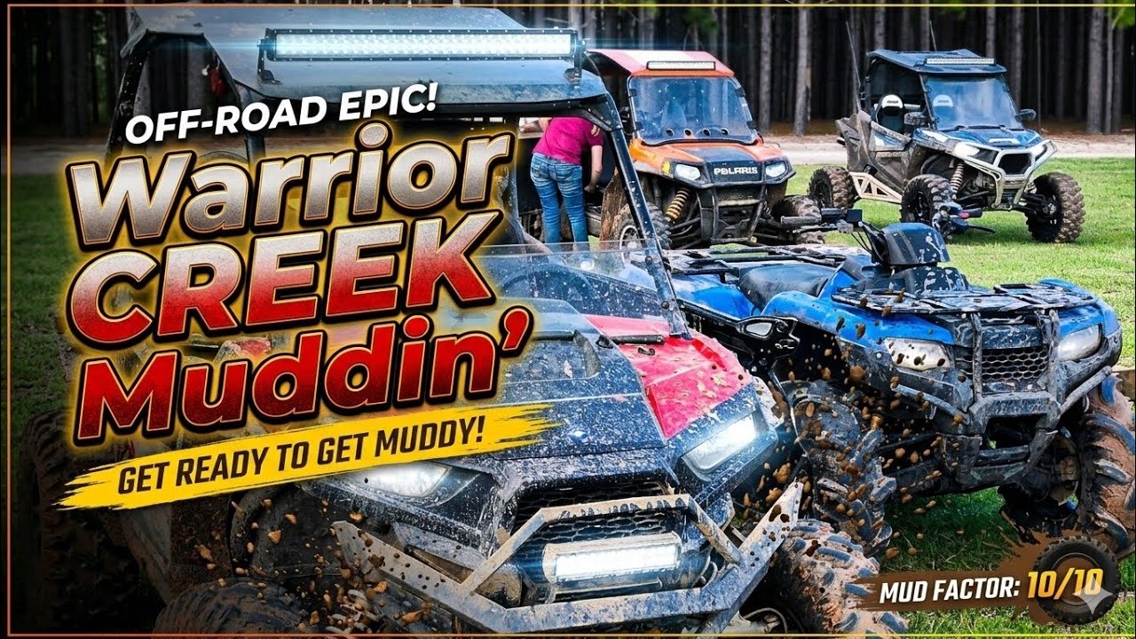 Muddin' and trail riding at Warrior Creek! 3/15/2025