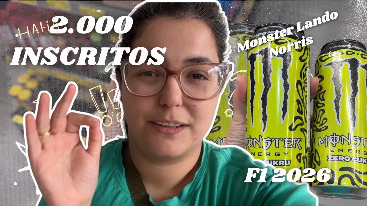 2000 Inscritos no YouTube! 🏁 Comemoração F1 + Monster do Lando Norris 🧡