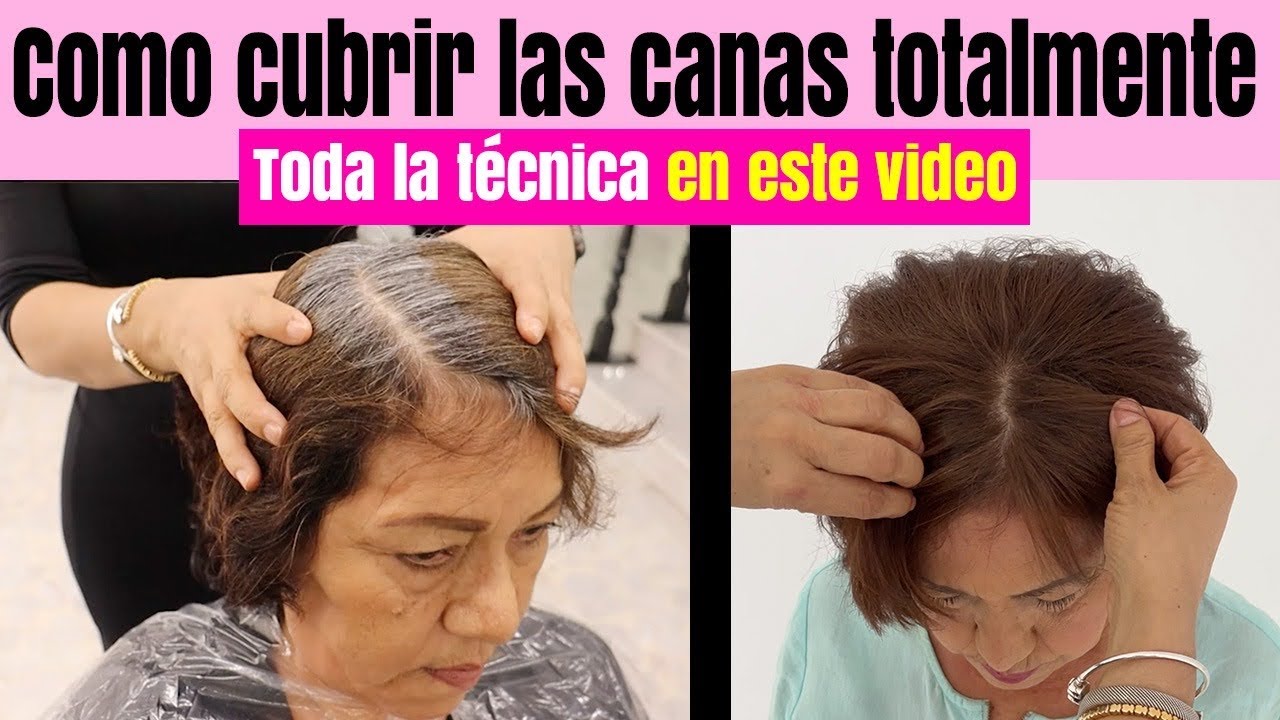 como CORREGIR el COLOR cuando hay MUCHA CANAS y se ve de 2 COLORES y TAPARLAS AL 100% @bettylazcano