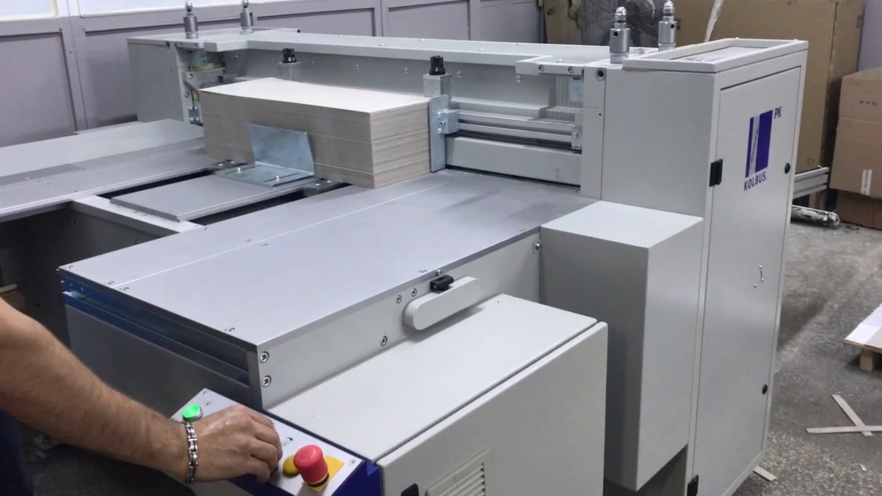 Kolbus Pk 170 ve Kolbus DA 260 Mukavva Dilimleme ve Kartela Başlığı Taslaması