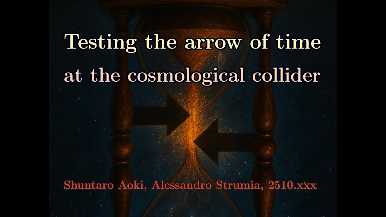 Testing the arrow of time at the cosmological collider
