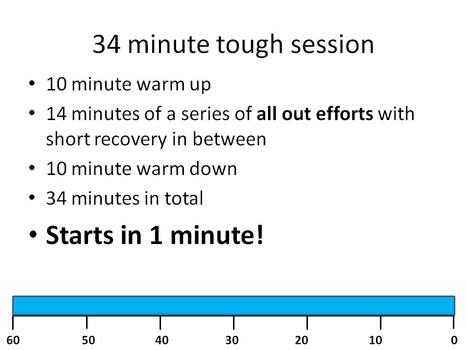 34 Minute - Indoor Cycle Turbo Trainer Workout -- Anaerobic Training - Tough Session 7