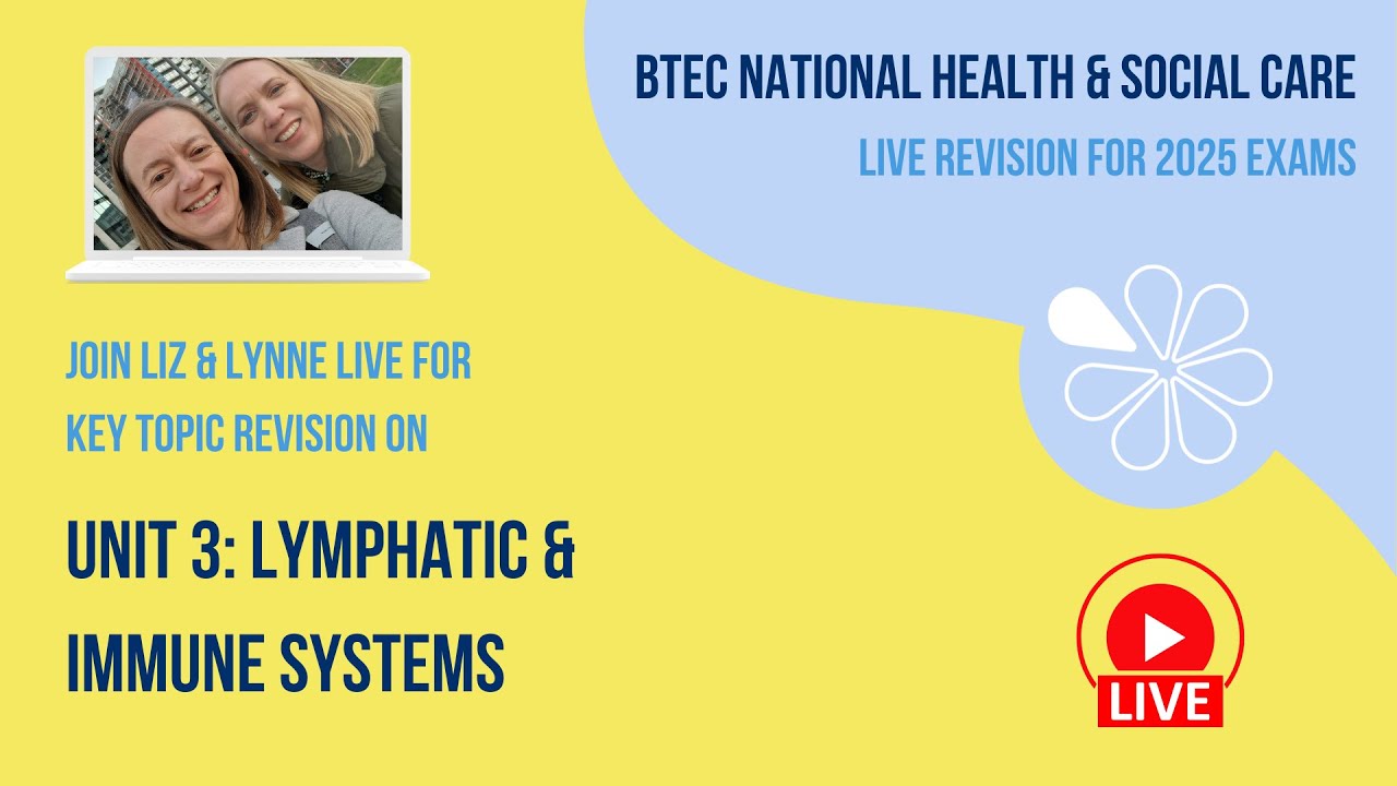 Unit 3 Lymphatic and Immune Systems | BTEC National HSC Live Revision 2025