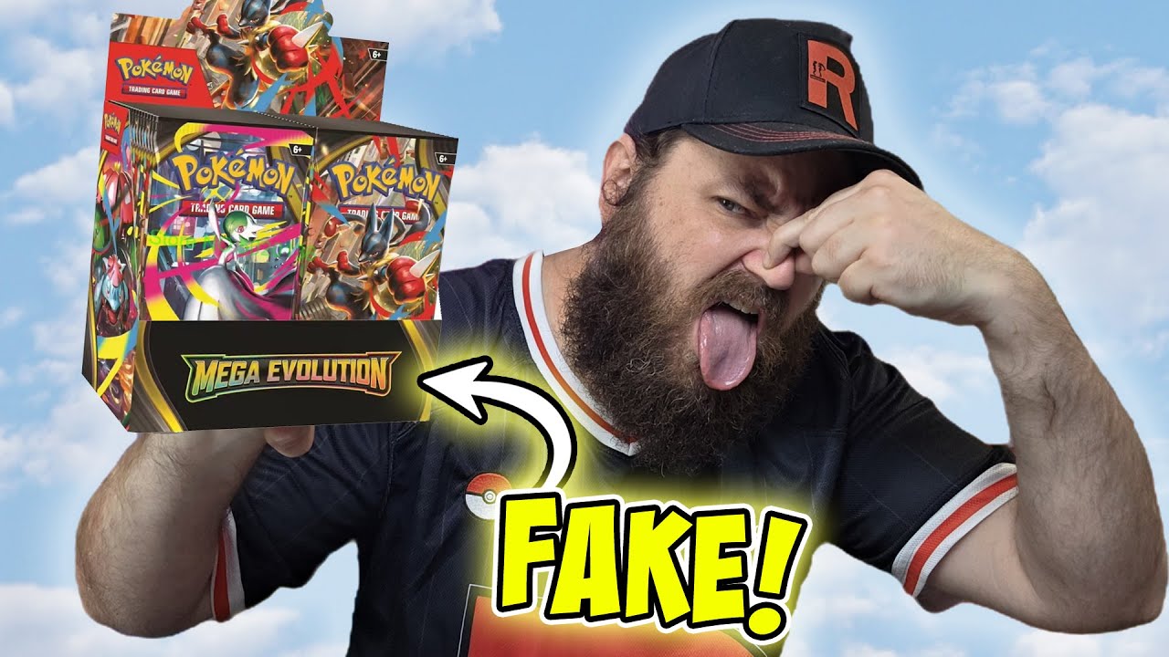 Сравниваем поддельный бустер Pokemon Mega Evolution с настоящим — фейковый дебют Pokemon