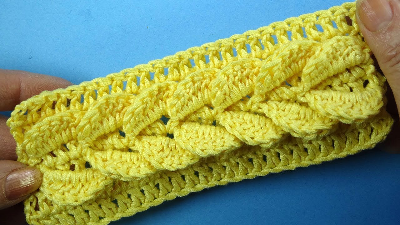 СУМАСШЕДШАЯ КОСА КРЮЧКОМ узор для шапки SPIT Crochet pattern for  hats  101